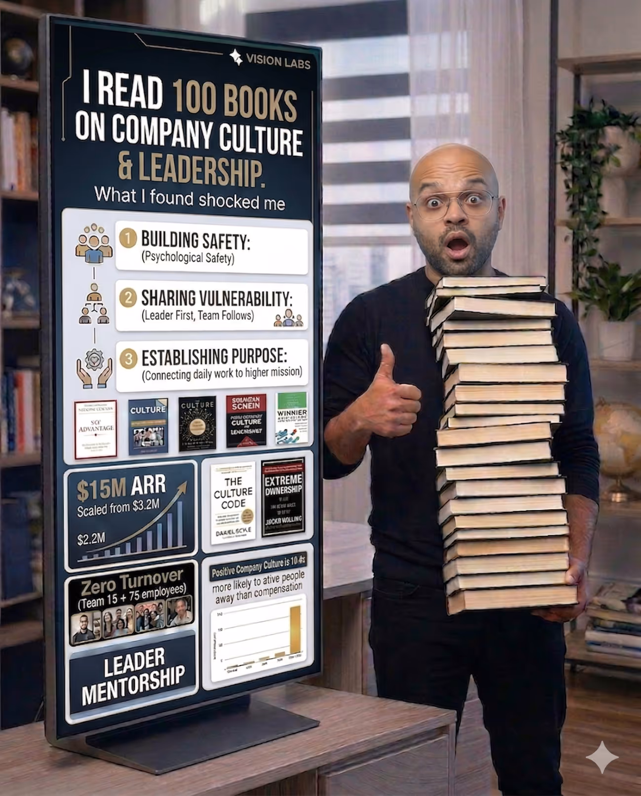 100 books on company culture and leadership